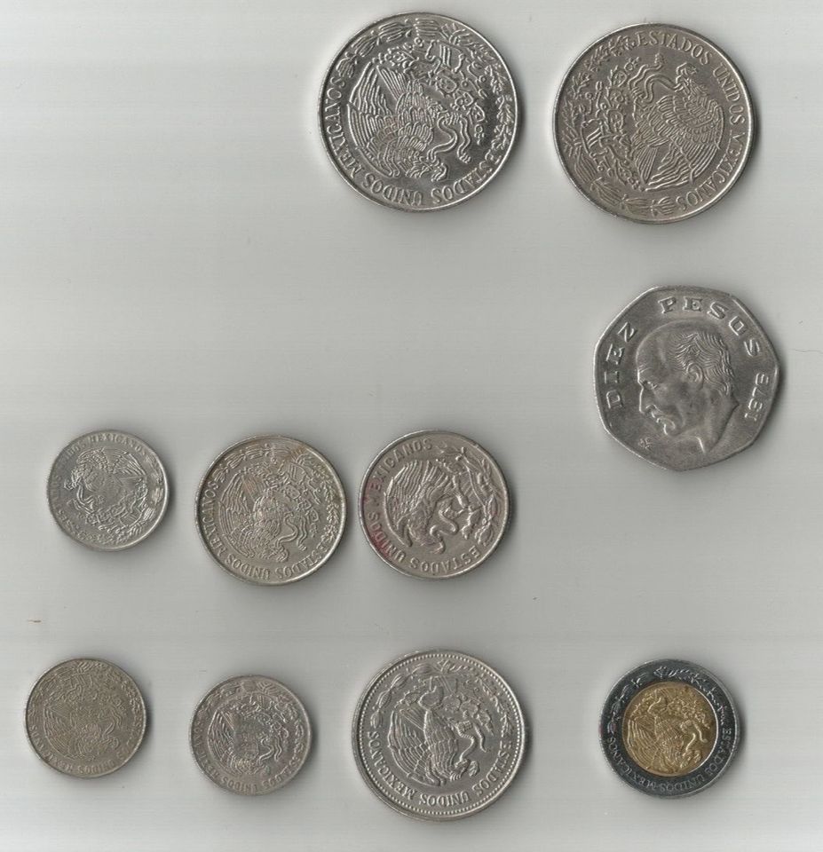 Sammlung (Silber) Umlaufmünzen Mexiko u.a. Hidalgo in Mühlheim am Main