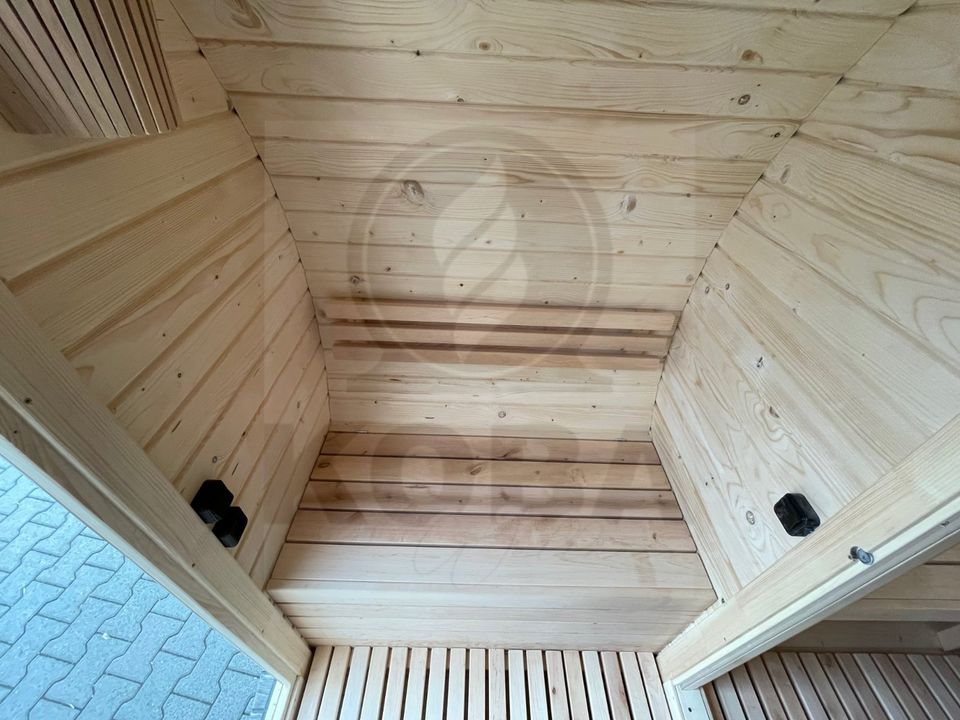 Fasssauna mit Vorraum | 3,5m | Garten Sauna | Außensauna in Eichenzell