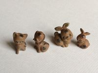 4 kleine Tierfiguren aus Ton, Katze, Hund und 2 Hasen Niedersachsen - Buchholz in der Nordheide Vorschau