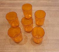 Set 6 DDR Trinkbecher Becher orange  VEB Thüringen - Bad Lobenstein Vorschau