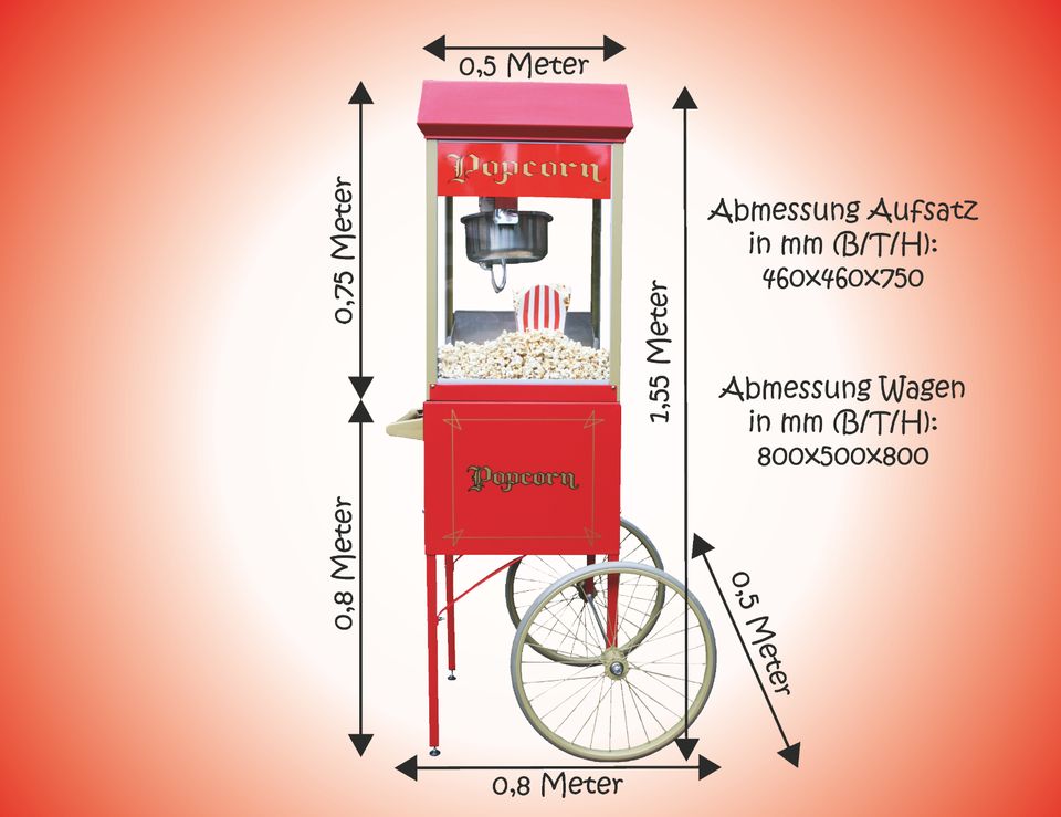 Professionelle Popcornmaschine mieten Verleih in Hamburg