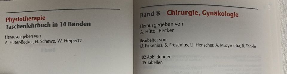 Thieme Physiotherapie - Orthopädie - Lehrbuchreihe 8,9,10 in Arenzhain