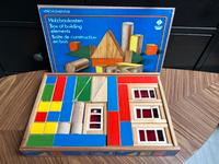 DDR Vero Elementar Holzbaukasten GDR vintage Retro Bausteine Holz Brandenburg - Jüterbog Vorschau