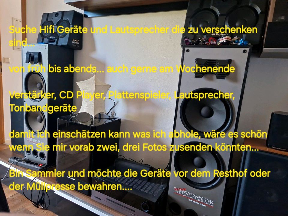 Suche Hifi Geräte und Lautsprecher die zu verschenken sind... in Edewecht