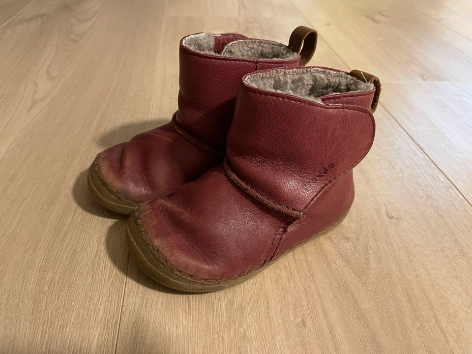 Froddo Winterschuhe Gr. 22 Stiefel Barfußschuhe Pink gefüttert in Magdeburg