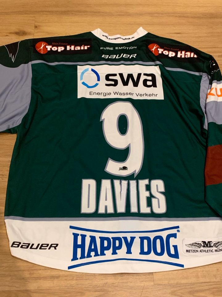 Augsburger Panther Trikot Game Worn Rampenlicht Michael Davies in Schwabmünchen