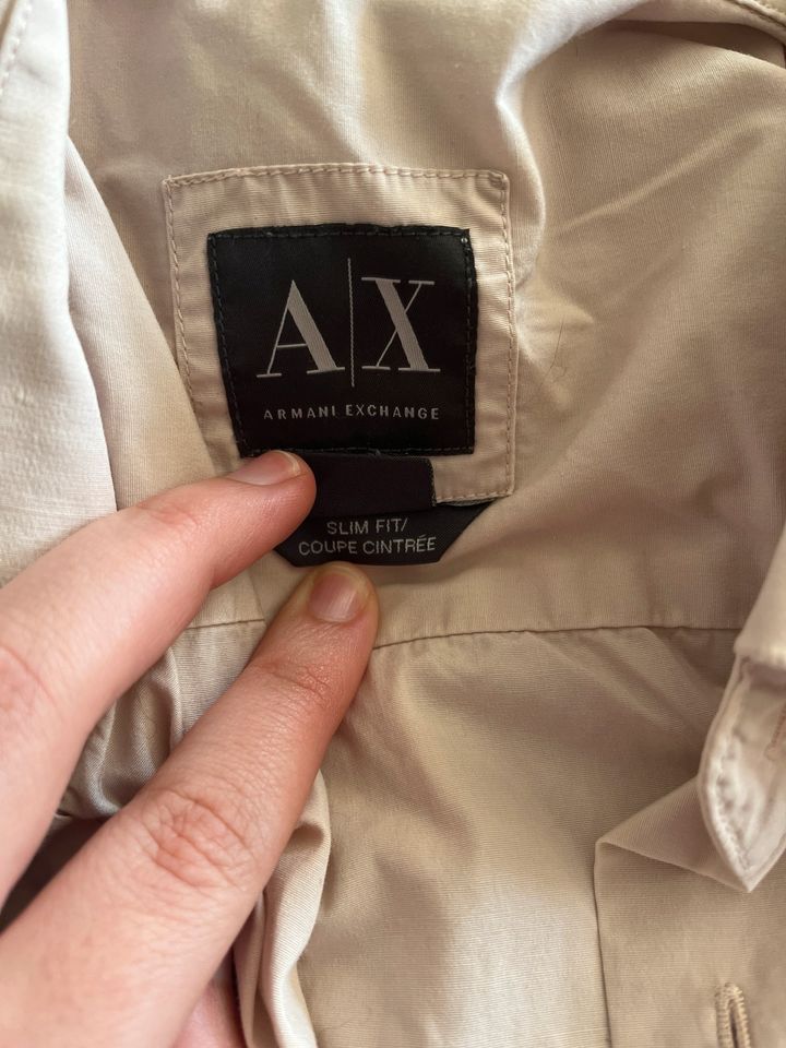 Armani Exchange Hemd lachsrosa Größe L Slim fit in Bad Zwischenahn