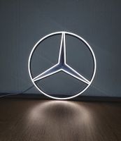 MERCEDES STERN 3D LOGO - LKW LED NEON Ruckwand Schild Rheinland-Pfalz - Langenbach Vorschau