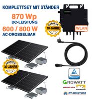 Balkonkraftwerk 800 / 600 Watt Komplettset inkl. Ständer. Growatt Niedersachsen - Seelze Vorschau