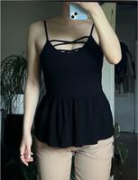 Trägertop schwarz Babydoll Top Gr. M Oberteil - ONLY Hessen - Darmstadt Vorschau