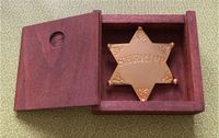 Sheriff Stern in originaler Holzbox aus 24K Gold plated 0,05 Sachsen - Görlitz Vorschau