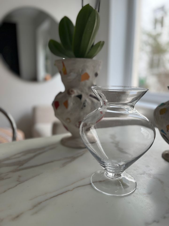 NEU Vase h&m home bauchig Glas Amphore in Hamburg