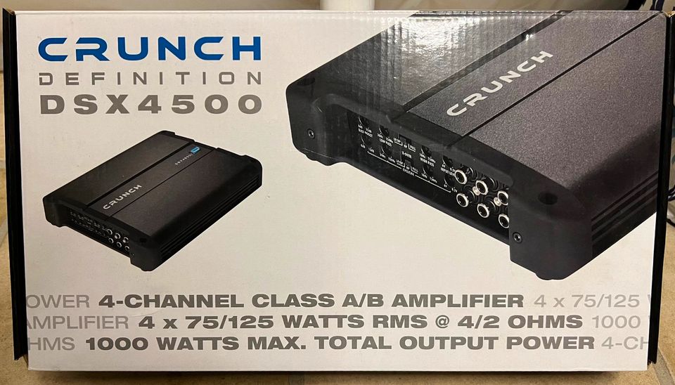 Crunch Definition DSX-4500 4-Kanal Verstärker Endstufe in Ochtrup