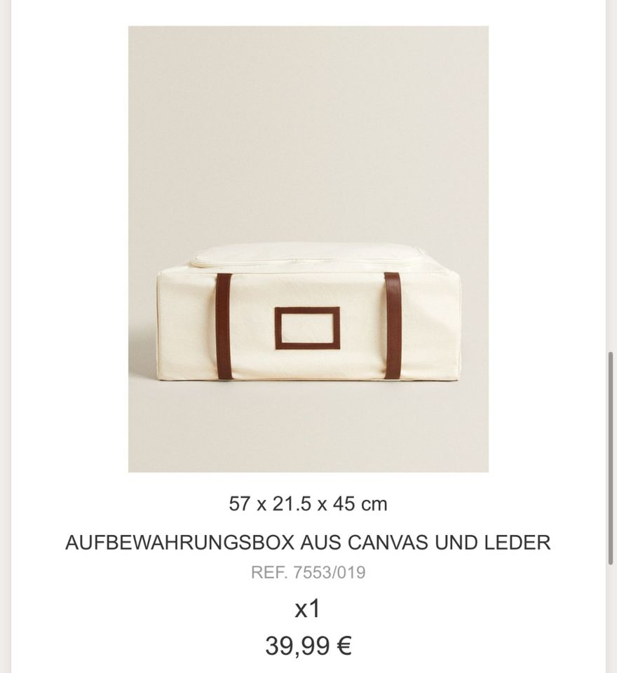 Zara home Aufbewahrungsbox in München