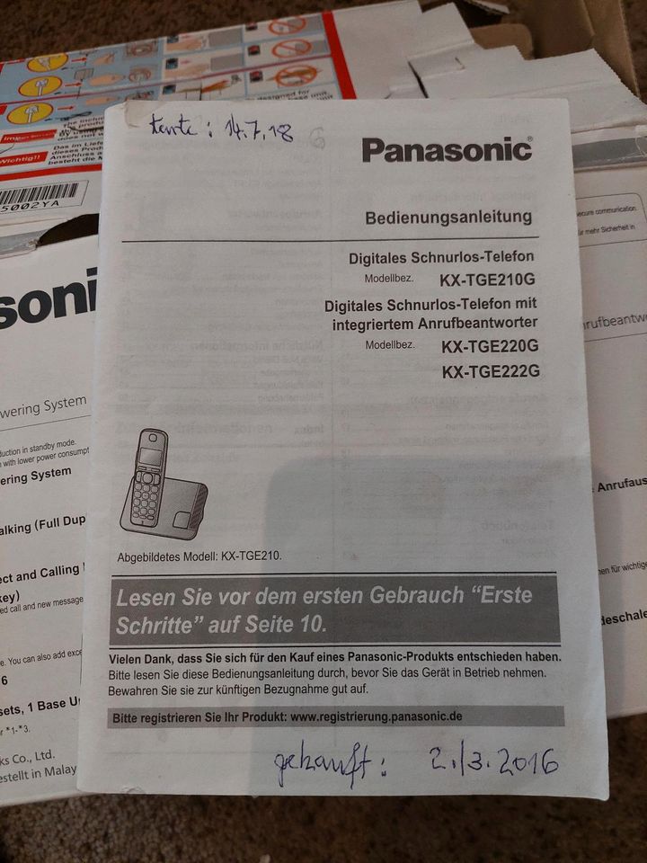 Panasonic: digital Telefon, Senioren Großtasten, Anrufbeantworter in Dresden