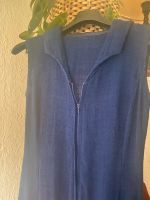 Original Vintage Kleid, Leine-Baumwolle, sattes blau, Reissver Berlin - Treptow Vorschau