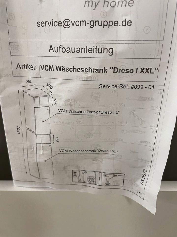 Wäscheschrank XXL Weiß Neu in Großostheim