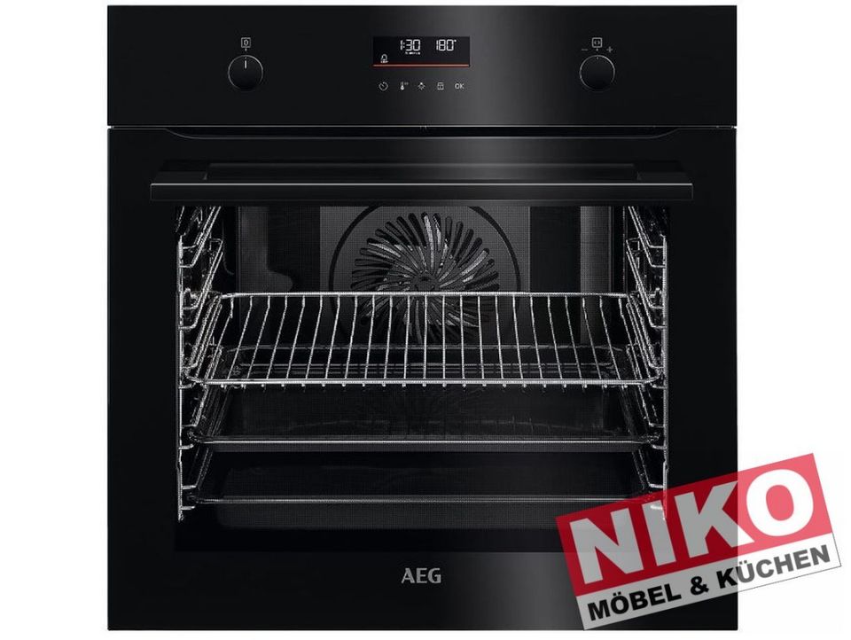 AEG BPK435090B Backofen schwarz SurroundCook Pyrolyse by NIKO in Rheine