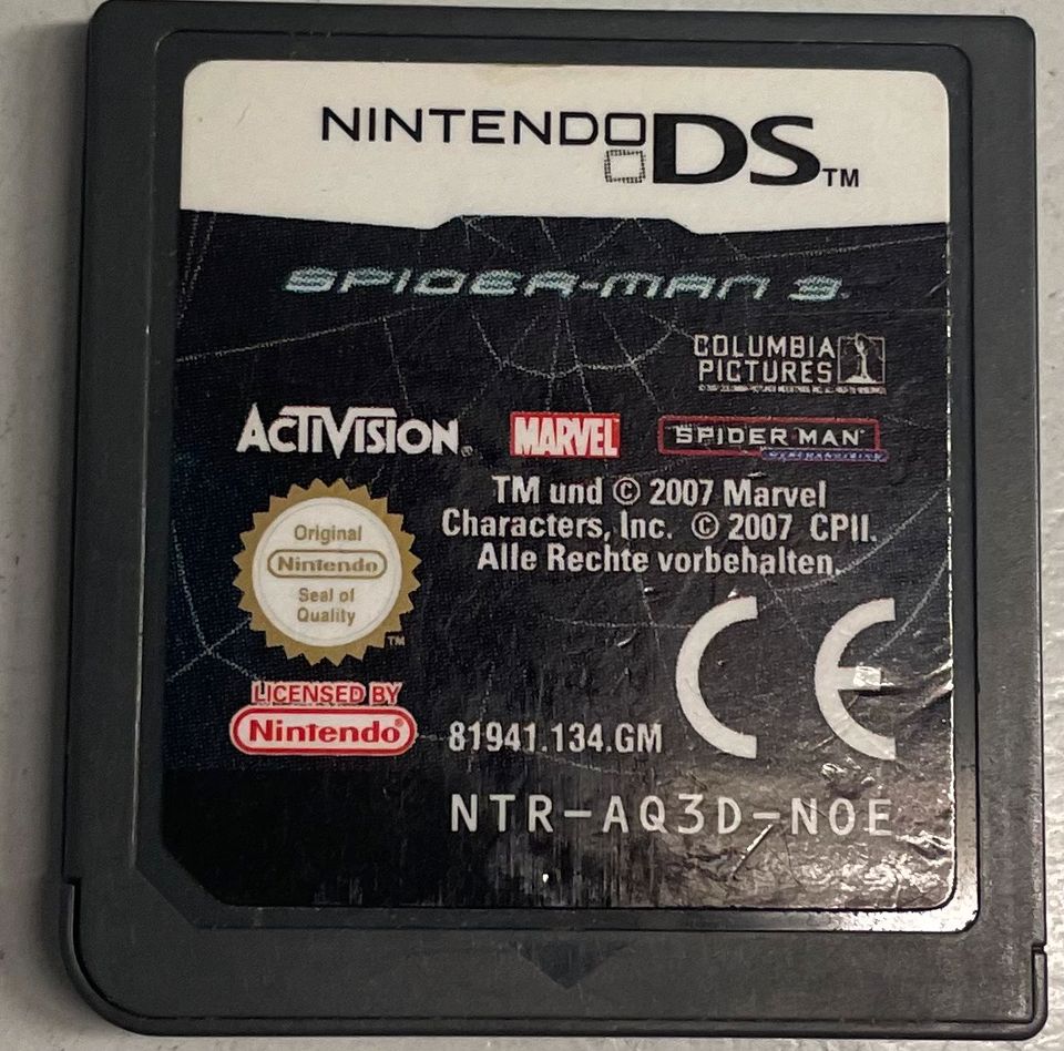 Nintendo DS Spiel „Spider-Man 3“ in Radevormwald