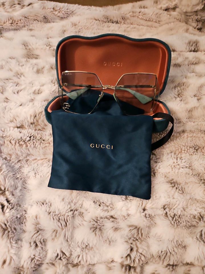 Gucci Damen Sonnenbrille sunglasses grün Verlauf gold in Mannheim