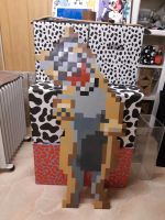 Wolfstein 3D Schäferhund  Holzfigur/8Bit Bayern - Erding Vorschau