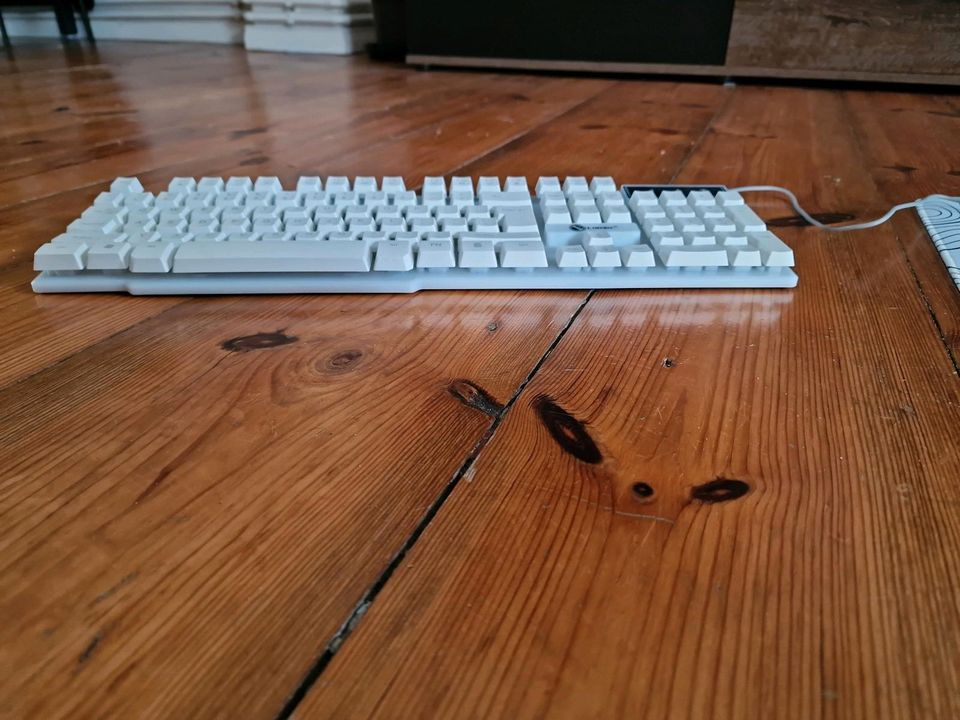 Gaming Keyboard/Tastatur und -Mouse weiß in Wustermark