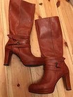 ➽ ZINDA * Leder-Stiefel * Gr. 39 * wie NEU * Cognac * Friedrichshain-Kreuzberg - Friedrichshain Vorschau