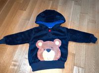 Kuscheliger Kapuzenpollover Pullover Shirt Teddy Bär 74 80 blau Stuttgart - Degerloch Vorschau