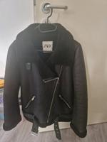 Zara Jacke,Biker Jacke mit Fell ,Gr.S,schwarz Rheinland-Pfalz - Heidesheim Vorschau