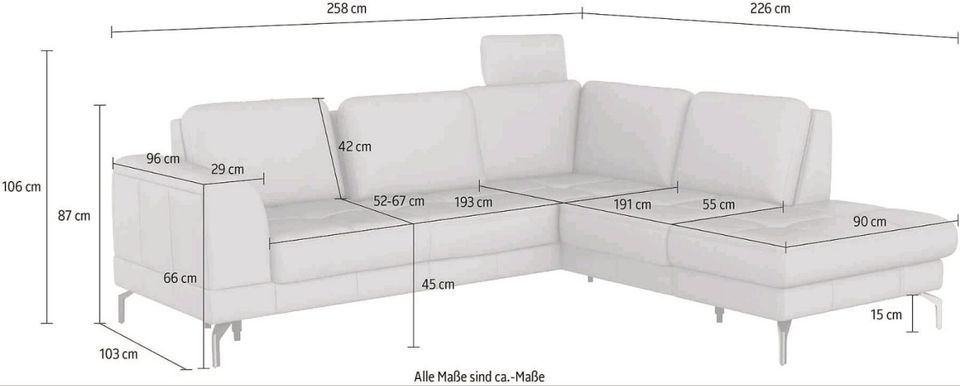 Ecksofa Eckcouch Polsterecke Polstermöbel Sofa Couch Lagerverkauf in Beelen