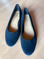 Lederschuh Damen Dunkelblau Ballerina Pumps Bayern - Bad Heilbrunn Vorschau