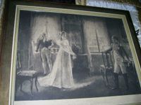Ein Bild 1807 mit Königin Luise und Napoleon in Tilsit Holzstich Nordrhein-Westfalen - Iserlohn Vorschau