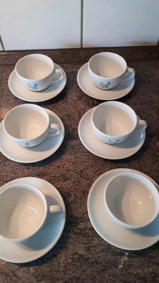 Bauscher Cappuccinotassen Tassen mit Teller Porzellan in Reinbek