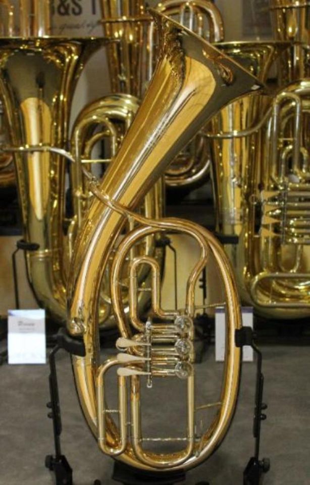 Orig. B&S Goldmessing B - Tenorhorn, Mod. 3032/2 mit Koffer in Hagenburg