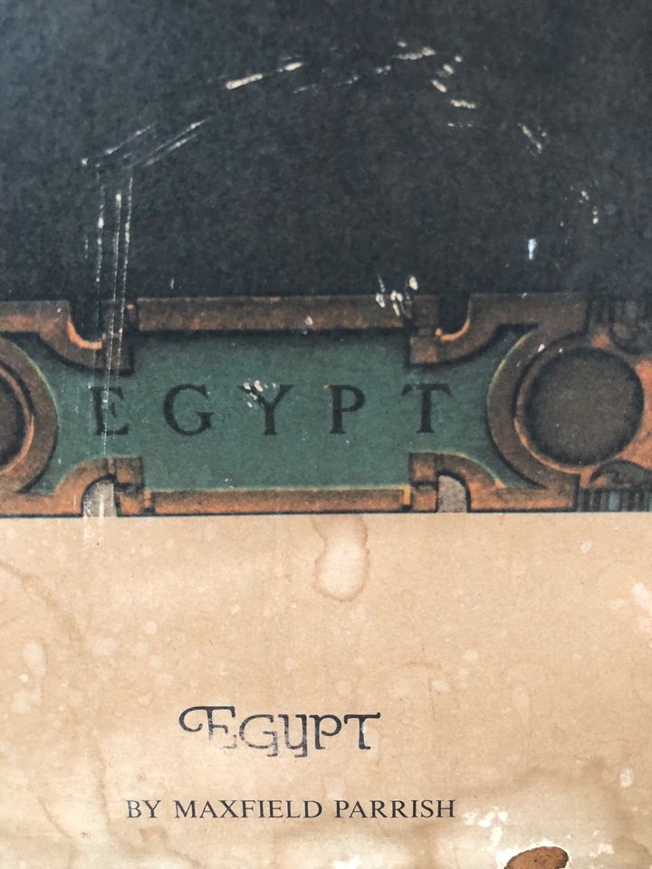 Vintage Plakate von Maxfield Parrish „Egypt“ und „Air Castles“ in Hanau