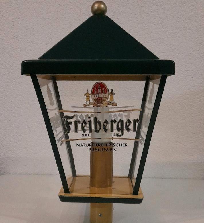 Freiberger Bier Lampe Biergartenlampe Leuchte Leuchtreklame in Bad Belzig