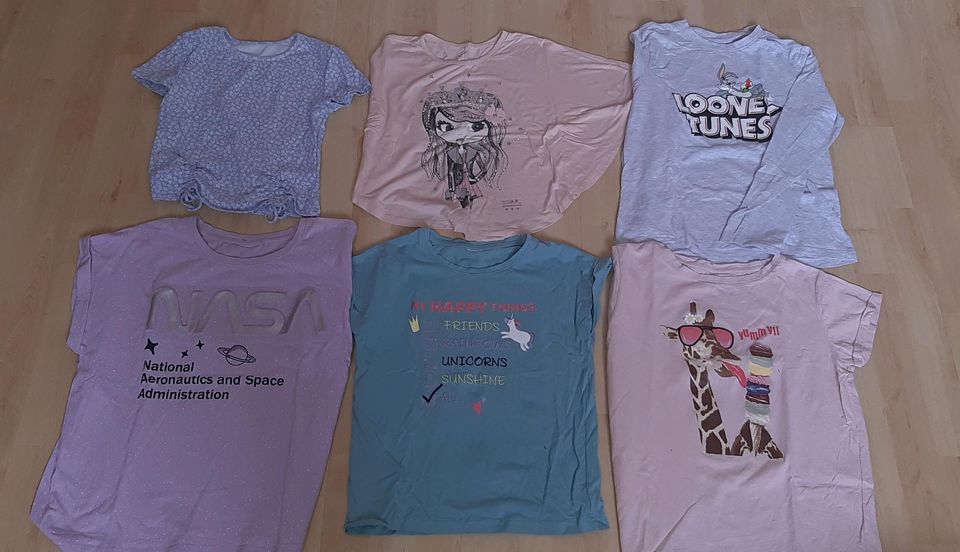 Sommershirts T-shirts Oversize gr 128 134 Mädchen in Bergkamen