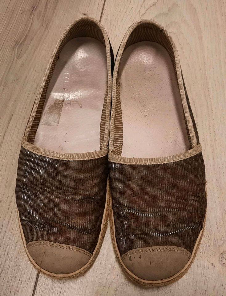 Rieker Antistress Ballerinas Damen Schuhe Gr. 38 Glitzer in Celle