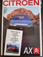 Citroën AX Prospekt Broschüre Flyer Niedersachsen - Katlenburg-Lindau Vorschau