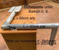 Balkon - Halterung für SAT- Spiegel Niedersachsen - Duderstadt Vorschau