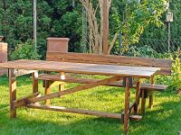 Gartenmöbel Tisch und Sitzbank Holz massiv Bayern - Straubing Vorschau