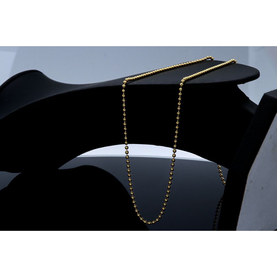 Goldkette Halskette Kugelkette 585 14K ECHT GOLD 1,2mm 55cm Voll im Trend NEU Schmuck in Berlin