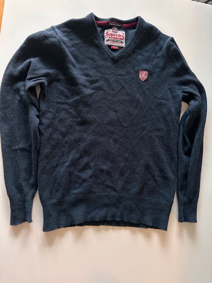 Herren Pullover von Superdry in dunkelblau, Größe Large in Hamburg