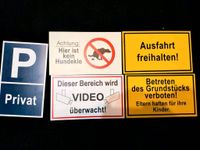 5 Schilder Privat Videoüberwacht betreten verboten Hunde Berlin - Mitte Vorschau