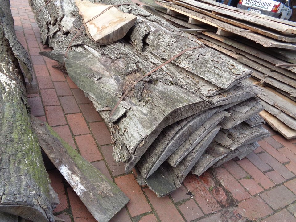 Roteiche Eiche Bastelholz Garten Deko Eichenbohle Zaun Bretter qm in Cloppenburg