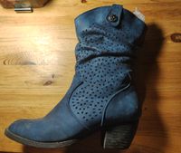 Damen - Stiefelette - Cowboy - blau -  Schuh - Stiefel - Gr. 40 Schleswig-Holstein - Mittelangeln Vorschau