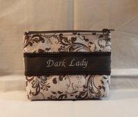 Handmade Kosmetiktasche Täschchen "Dark Lady" Gothic KT044 Hessen - Borken Vorschau