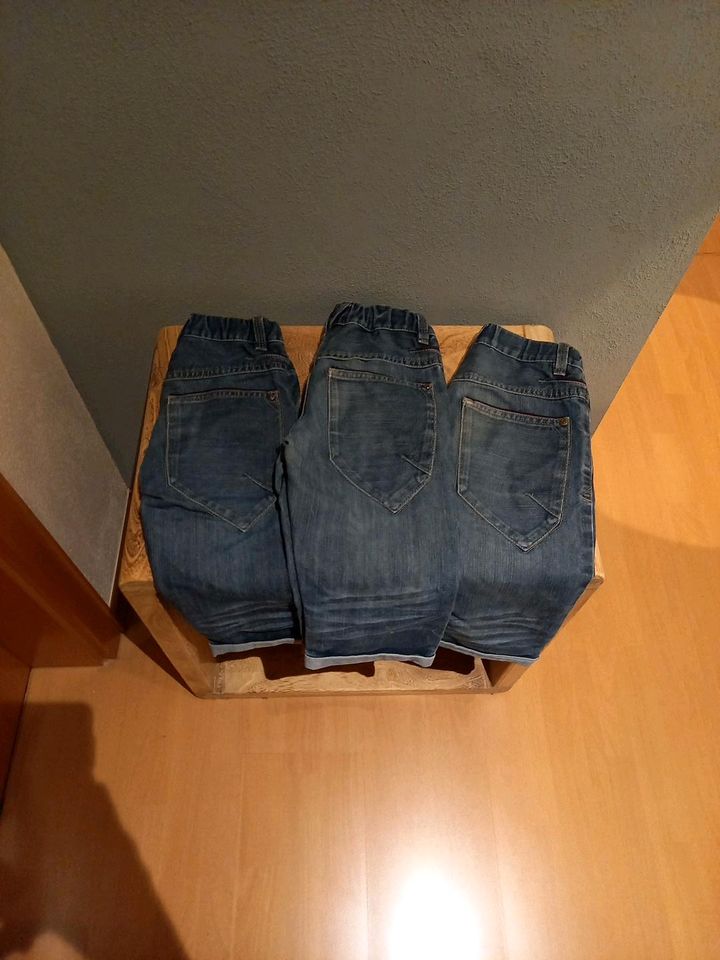 3 Stück Jeansbermudas von Name it Gr.128 in Rüdesheim