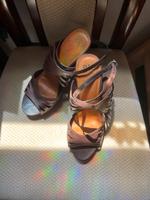 High Heels Sandalen Gr. 40 braun  by Bronx Blumenthal - Farge Vorschau