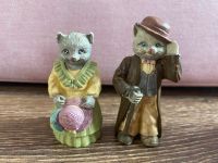 Vintage Miniatur Katze Figur - 8 Stück Porzellanfigur Brandenburg - Herzberg/Elster Vorschau